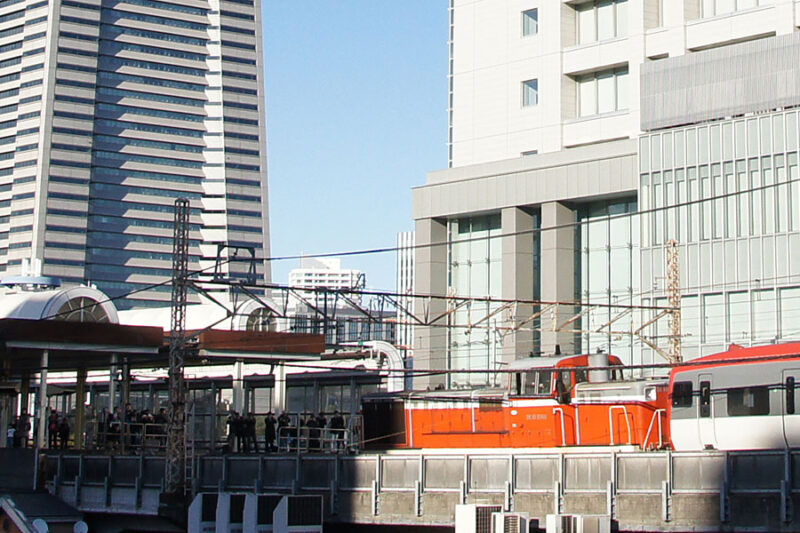 桜木町駅の撮り鉄