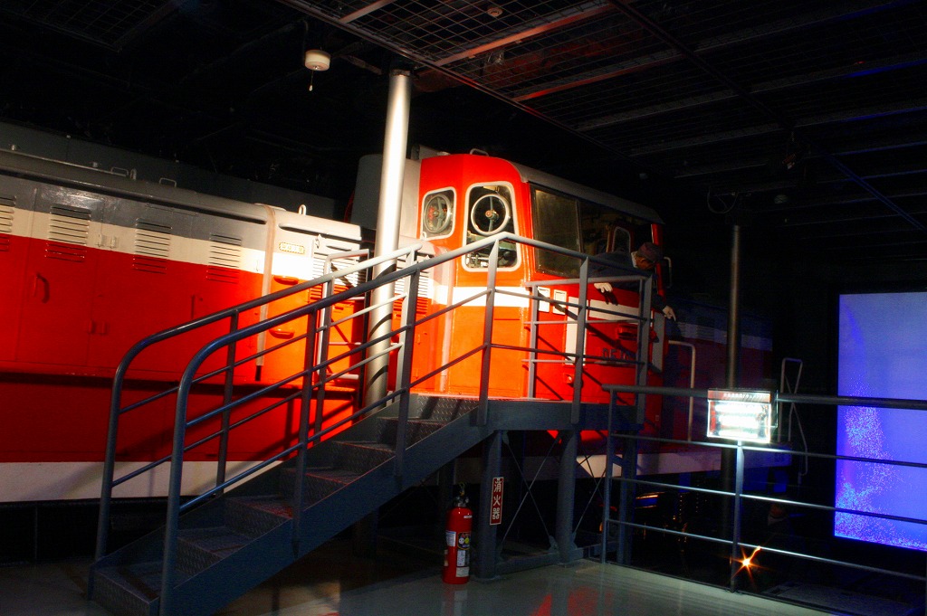羊蹄丸の青函ワールドに展示されていたDE10ディーゼル機関車