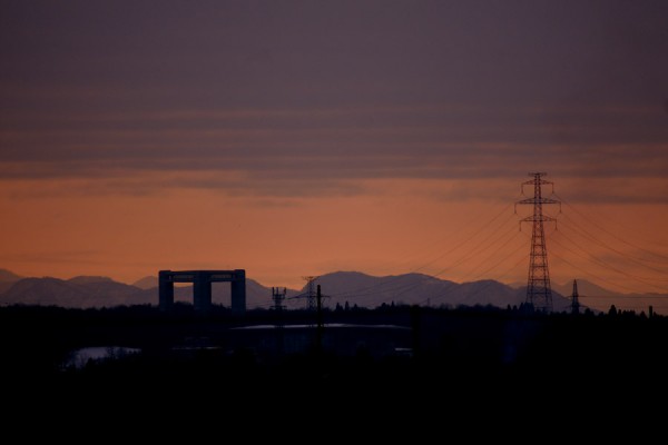 夕暮れに